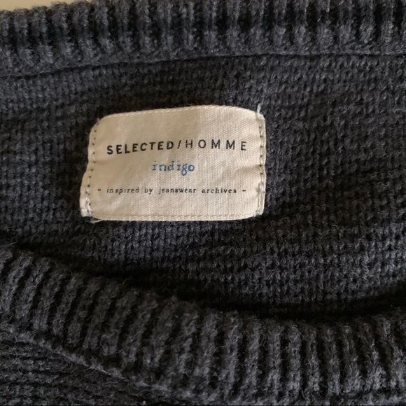 Selected Homme Vince Crewneck Sweater Gray Men’s Size Small - Picture 7 of 10